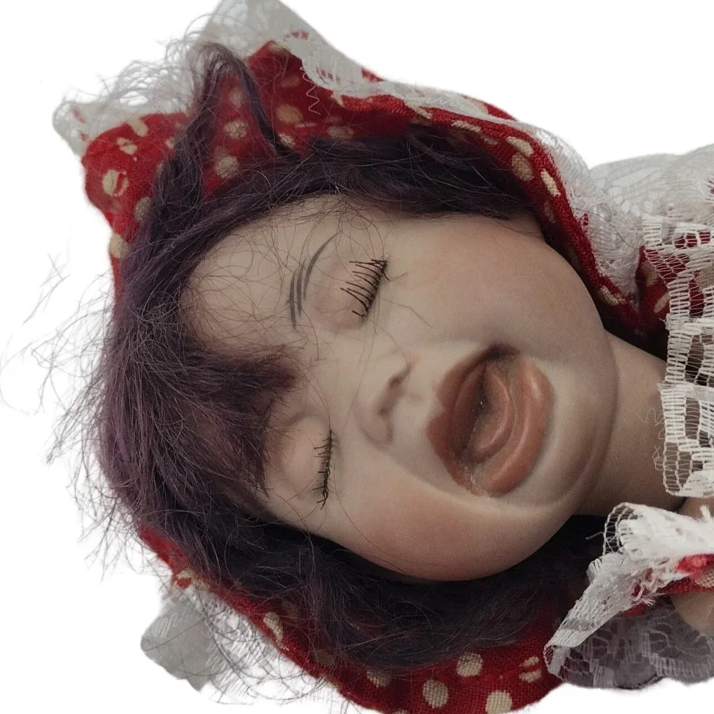 Kais Porcelain Doll Mimi’s Tantrum Baby Girl Created By Melissa McCrory
